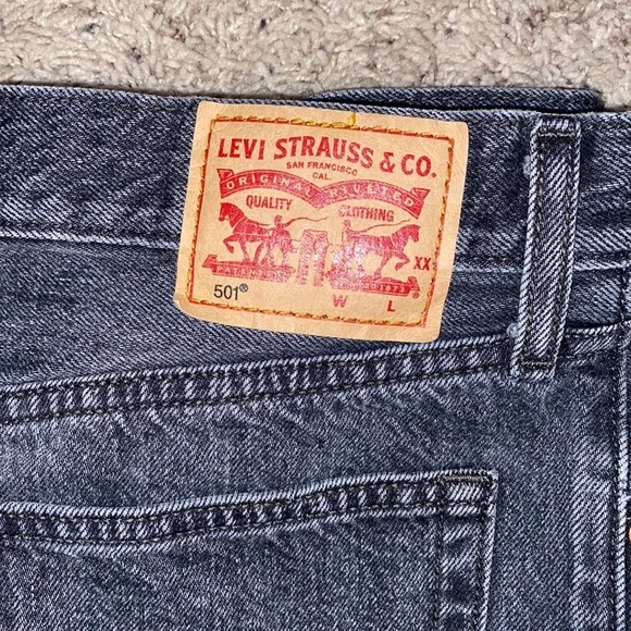 Levi's Black Jean Shorts - Picture 3 of 3